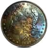 1887 Morgan Silver Dollar $1 BU Toned