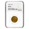 1887 S $5 Liberty Head Half Eagle Gold Coin NGC MS 63