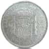 1896-1899 Spain 5 Pesetas Alfonso XIII Silver Coin Circ (Random Year)
