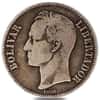 1900-1936 Venezuela 5 Bolivares Silver Coin Avg Circ ASW .7234 oz (Random Year)