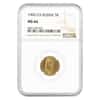 1900 O3 Russia 5 Roubles Nicholas II Gold Coin NGC MS 66
