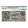 1882 $5 American Exchange National Bank of New York Currency Note Brown Back PCGS VF 20