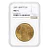 1907 $20 Liberty Head Double Eagle Gold Coin NGC MS 63