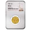 1907 $5 Liberty Head Half Eagle Gold Coin NGC MS 64