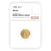 1908 $2.5 Indian Head Quarter Eagle Gold Coin NGC MS 64