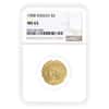 1908 $5 Indian Head Half Eagle Gold Coin NGC MS 63