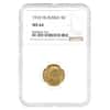 1910 EB Russia 5 Roubles Nicholas II Gold Coin NGC MS 64