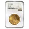 1911 S $20 Gold Saint Gaudens Double Eagle Coin NGC MS 64