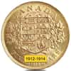1912-1914 Canada George V $5 Gold Coin Scruffy (Random Year)