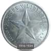 1916-1934 1 Peso Star Silver Coin AU (Random Year)