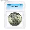 1922-1935 Peace Silver Dollar $1 ICG MS 63 (Random Year)