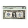 1923 $1 Silver Certificate Currency Note Woods White PMG AU 58 EPQ