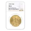 1925-S $20 Saint Gaudens Double Eagle Gold Coin NGC MS 61