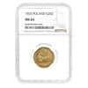 1925 Poland 20 Zlotych Boleslaw I Gold Coin NGC MS 64