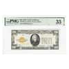 1928 $20 Gold Certificate Currency Note Woods Mellon PMG VF 35