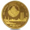 1987 1 oz Chinese Gold Panda Sino-American Friendship Medal - New York Scruffy (Not Sealed)