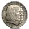 1936 Long Island Half Dollar 90% Silver Commem Avg Circ