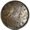 1937-1947 Canada George VI Silver Dollar Avg Circ (.800 Fine)