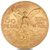 1947 Mexico 50 Pesos Gold Coin New Dies Restrike BU