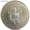1971-1979 Panama 20 Balboas Silver Coin Scruffy (Random Year)