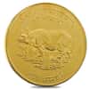 1974 (2031) Nepal Indian Rhino Conservation 1,000 Rupees Gold Coin BU AGW .9676 oz