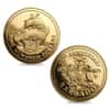 1975 Barbados The English Ship 350th Anniversary Gold Coin BU/Proof