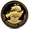 1975 Barbados The English Ship 350th Anniversary Gold Coin BU/Proof