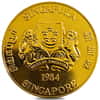 1984 1 oz Singapore Gold Dragon Coin