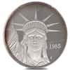 1985 1 oz Johnson Matthey MTB Liberty Silver Round .999 Fine