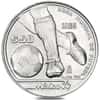 1985 Mexico 50 Pesos 1986 FIFA World Cup Silver Coin BU