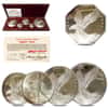 1986 31.67 oz Silver American Eagle's Nest Set (w/Box & COA)