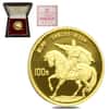 1986 China 1/3 oz Liu Bang 100 Yuan Proof Gold Coin (w/Box & COA)
