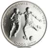 1986 South Korea 10,000 Won 10th Asian Games Silver Coin BU/Proof