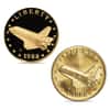 1988-P America in Space Shuttle Young Astronaut Gold Medal BU/Proof