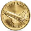 1988-P America in Space Shuttle Young Astronaut Gold Medal BU/Proof