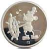 1988 1 oz Rarities Mint Disney Mickey Mouse 60th Anniversary Proof Silver Round