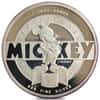 1988 1 oz Rarities Mint Disney Mickey Mouse 60th Anniversary Proof Silver Round