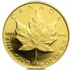 1989 1/10 oz Canadian Proof Gold Maple Leaf $5 Coin