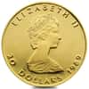 1989 1/2 oz Canadian Proof Gold Maple Leaf $20 Coin