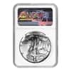 1989 1 oz Silver American Eagle NGC MS 69 Mint Error (Rev Struck Thru)