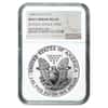 1989 1 oz Silver American Eagle NGC MS 69 Mint Error (Rev Struck Thru)