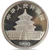 1990 1 oz Chinese Silver Panda 10 Yuan .999 Fine BU