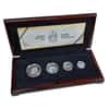 1990 Canada 1.85 oz Polar Bear Proof Platinum 4-Coin Set (w/Box & COA)