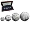 1990 Canada 1.85 oz Polar Bear Proof Platinum 4-Coin Set (w/Box & COA)