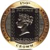 1990 Isle of Man 1/2 oz Penny Black Proof Gold 1/2 Crown Coin