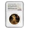 1990 W 1 oz $50 Proof Gold American Eagle NGC PF 69 UCAM Mint Error (Obv Struck Thru) 