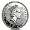 1991 1 oz Silver Australian Kookaburra Perth Mint .999 Fine BU In Cap