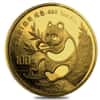 1991 1 oz Chinese Gold Panda 100 Yuan Small Date BU (Sealed)