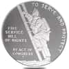 1992-P US Mint 1 oz Ben Franklin Firefighters Proof Silver Medal .999 Fine