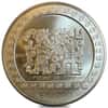 1992 5 oz Mexico Piedra De Tizoc Silver Coin Avg Circ